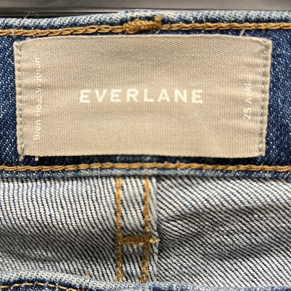 Everlane Ankle Mid Rise Jeans Size 25 - Picture 5 of 7